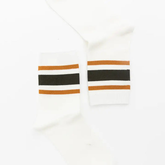 Retro Stripe Style Crew Socks