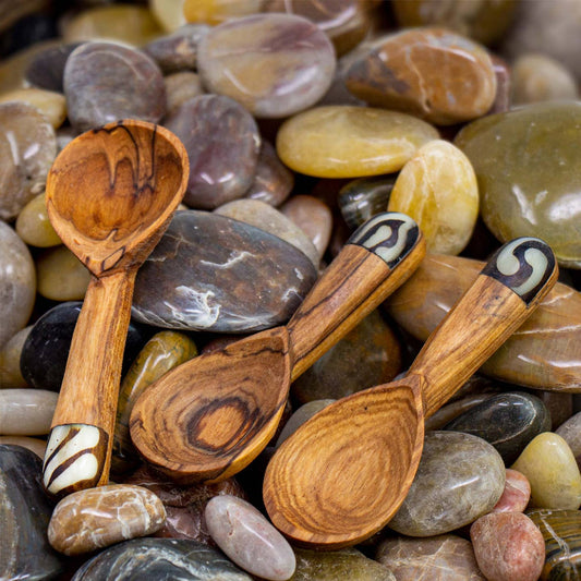 Petite Teardrop Olive Wood Scoop