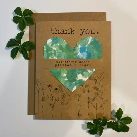 Plantable Heart Card | Thank You Card