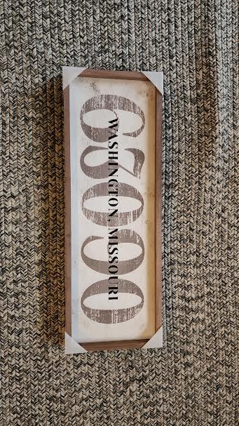 Washington Zip Code Sign