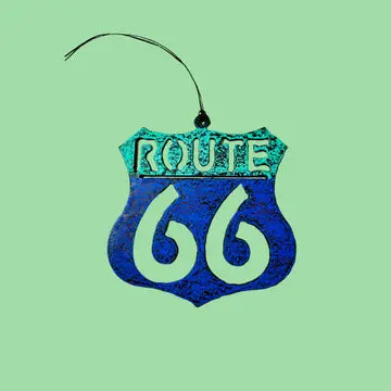 Route 66 Ornament Metal
