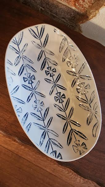 Patterned Scoop Bowl