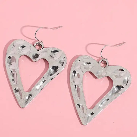 Hollowed Heart Shape Earrings