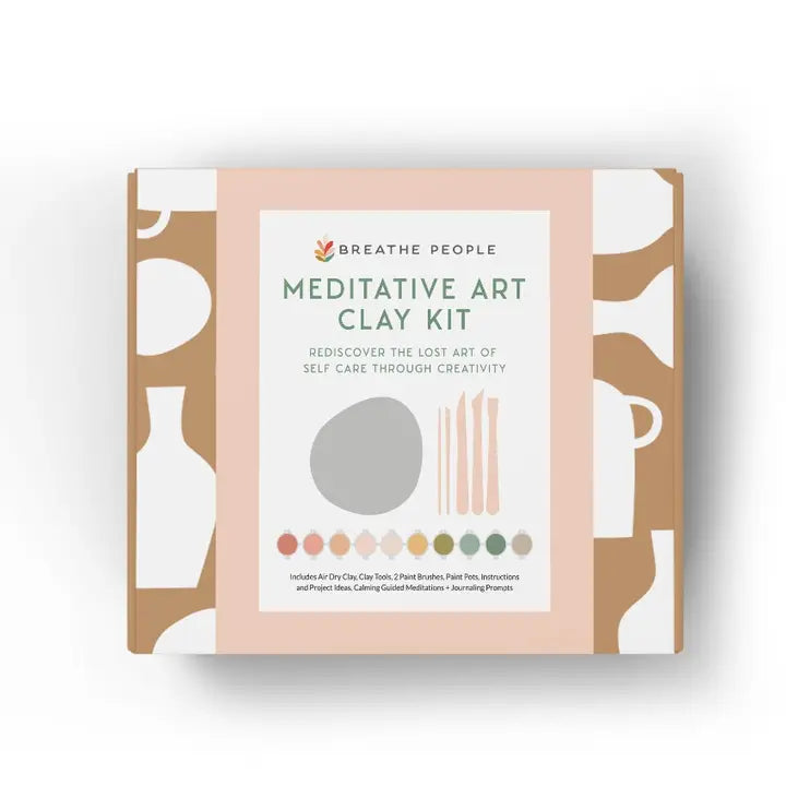 Meditative Art Clay Kit + Self-Care Meditations and Projects