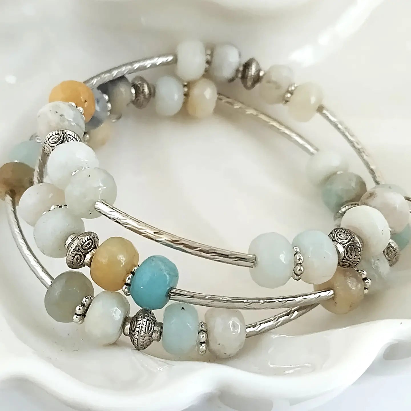 Gemstone Wrapped Bracelet
