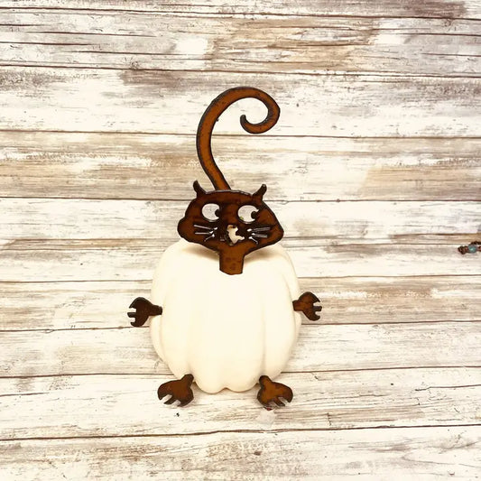 Cat Kitty Cat Pumpkin Parts Home Decor