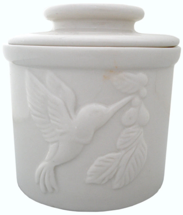 Hummingbird Butter Crock