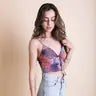Brami Top | Tie-Dye Keyhole