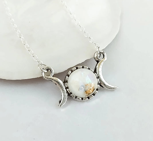 Tiny Moon Necklace