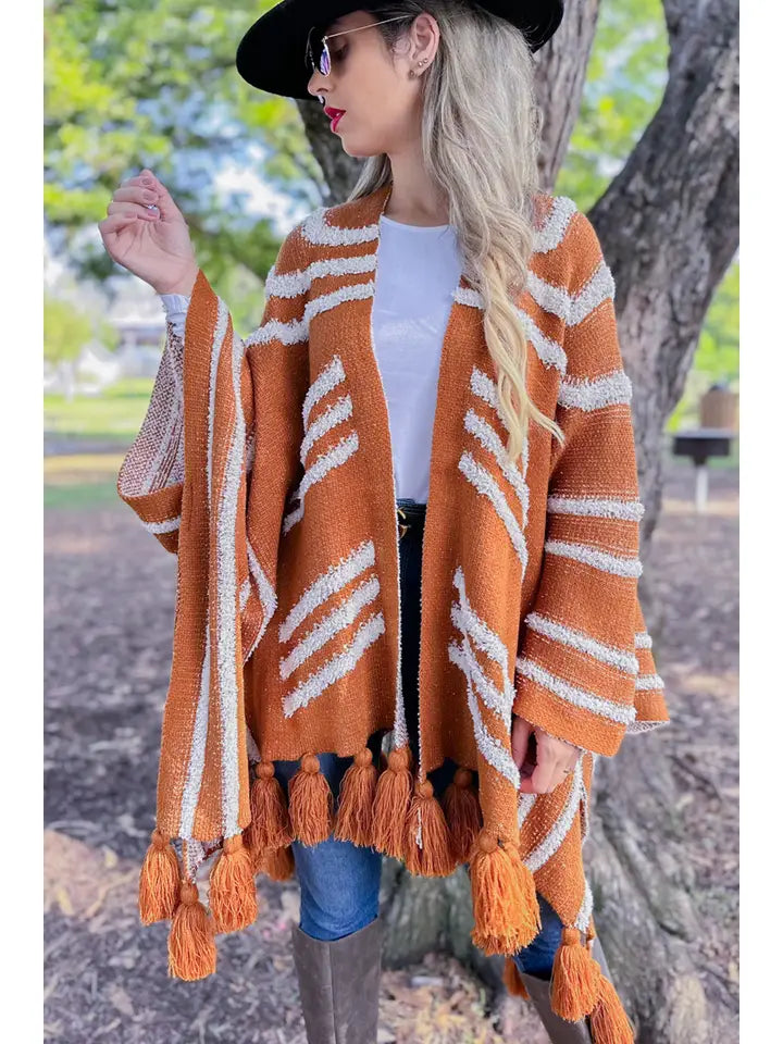 Chunky Tassel Cardigan
