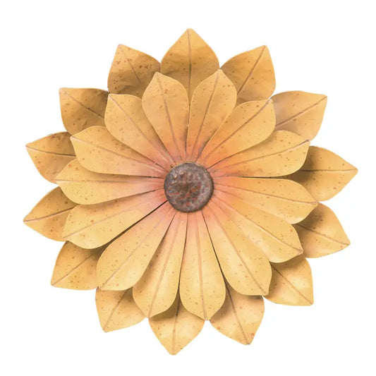 15" Yellow Spring Sunflower Wall Decor