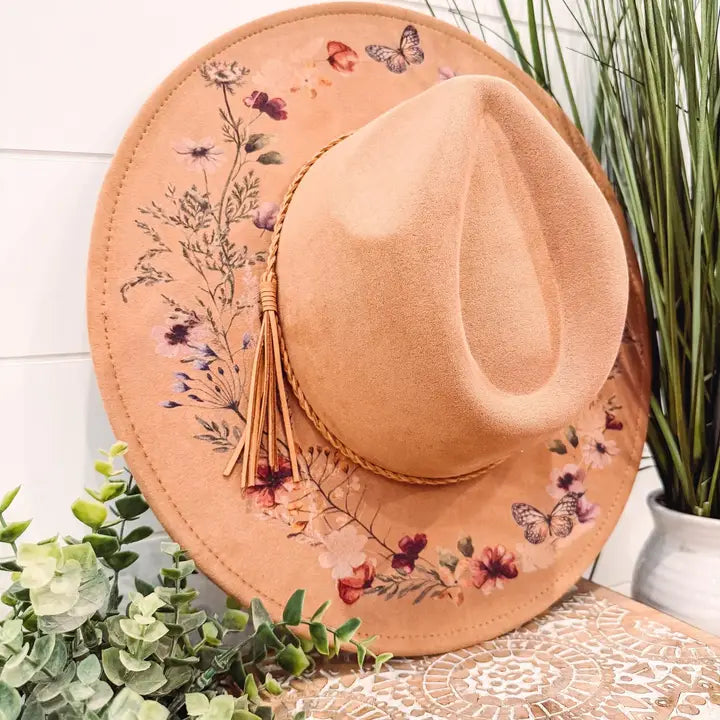 Floral Print Hat