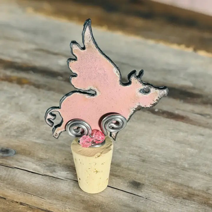 Cute Pig Wine Stopper Wine Cork Barware Cocktail Whimsical