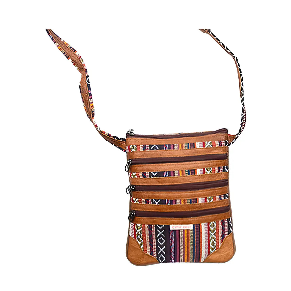 Gheri / Leather Four Zipper Travelin' Bag