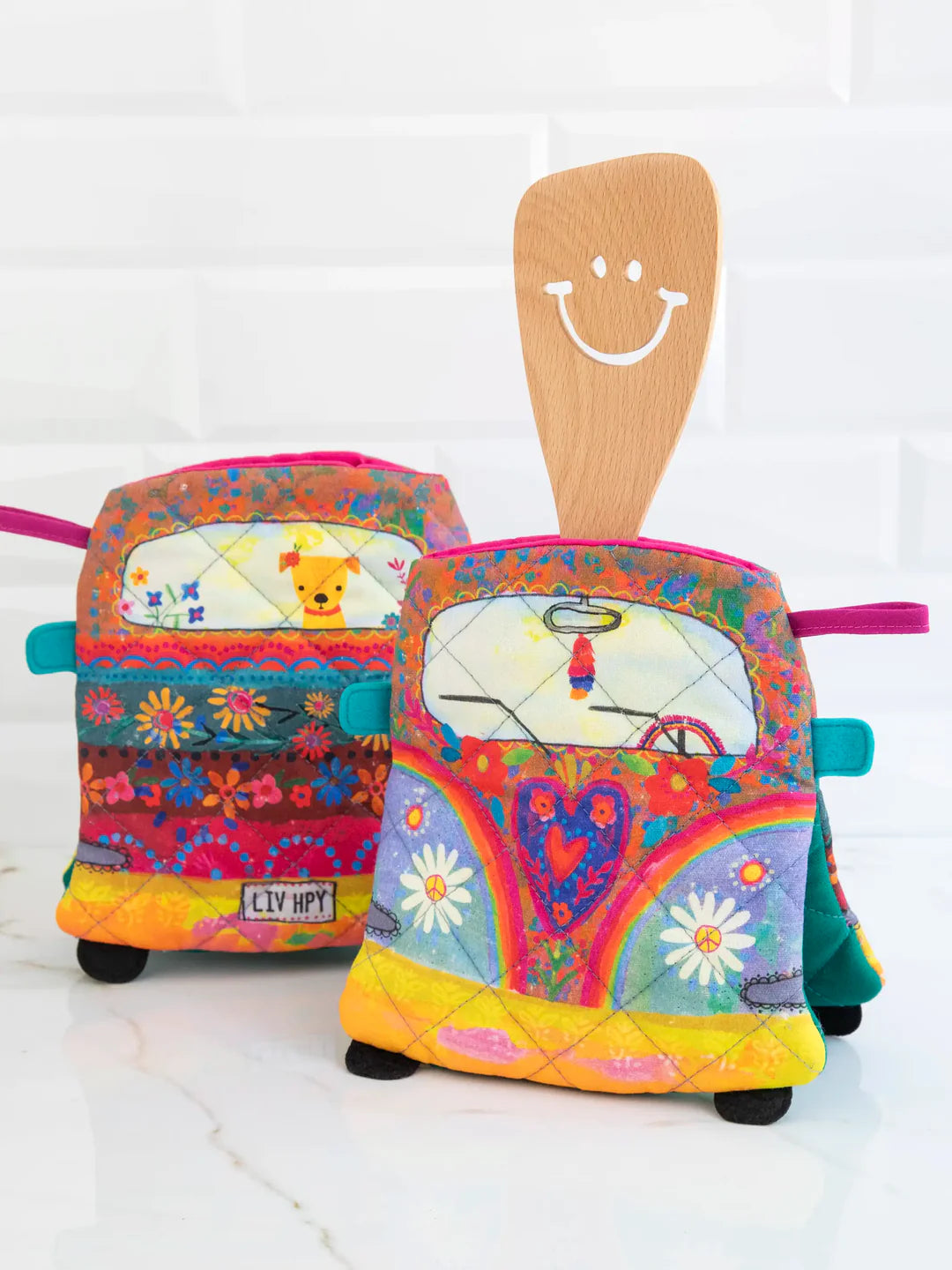 Oven Mitt and Wooden Spoon