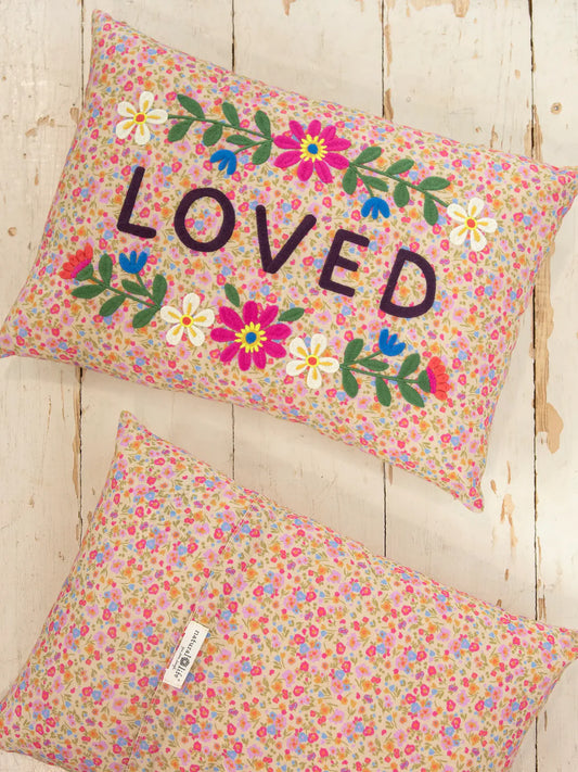 Embroidered Giving Pillow