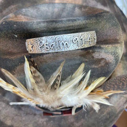 Burnished Silver Tone Bangle