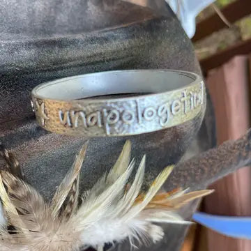 Burnished Silver Tone Bangle