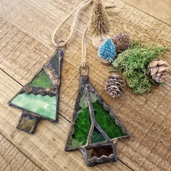 Stained Glass Tree Ornament
