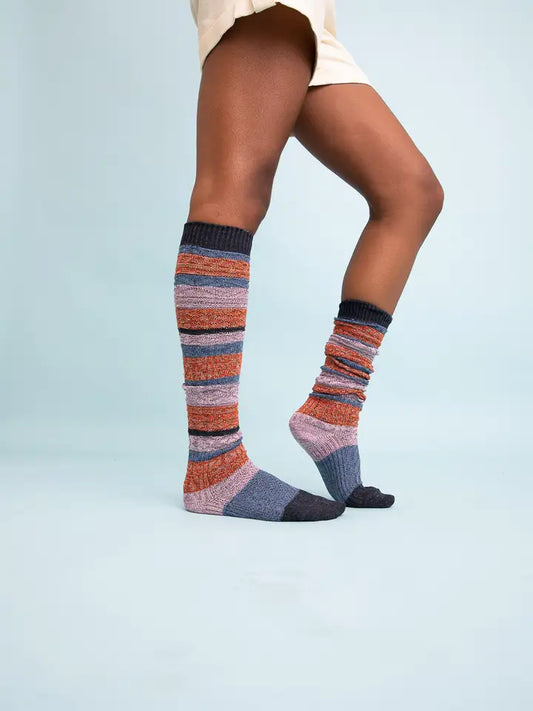 Boho Stripe Boot Socks