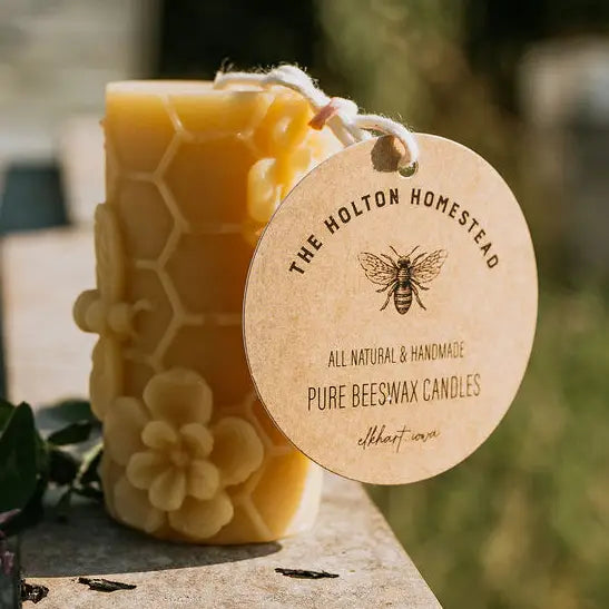 Bees Wax Pillar Candles