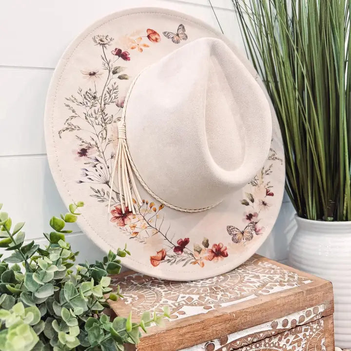 Floral Print Hat