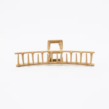 Retro Wood Grain Hair Clip