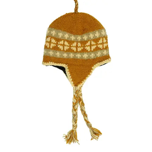 Wool Knit Cap with Earflap