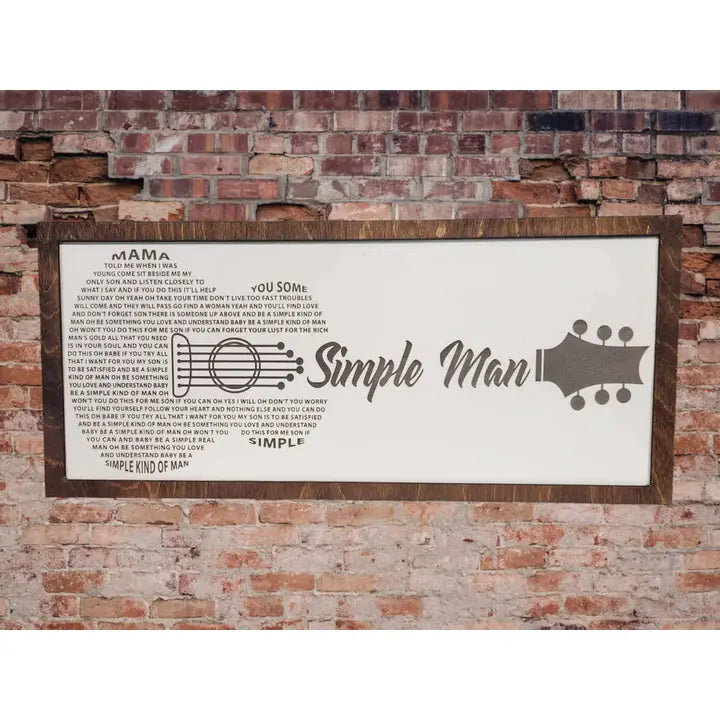 Wall Sign - Simple Man