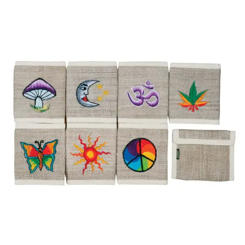 Hemp Wallet Embroidered