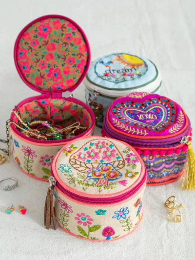Embroidered Jewelry Case