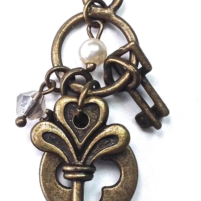 Small Key Cluster Earrings