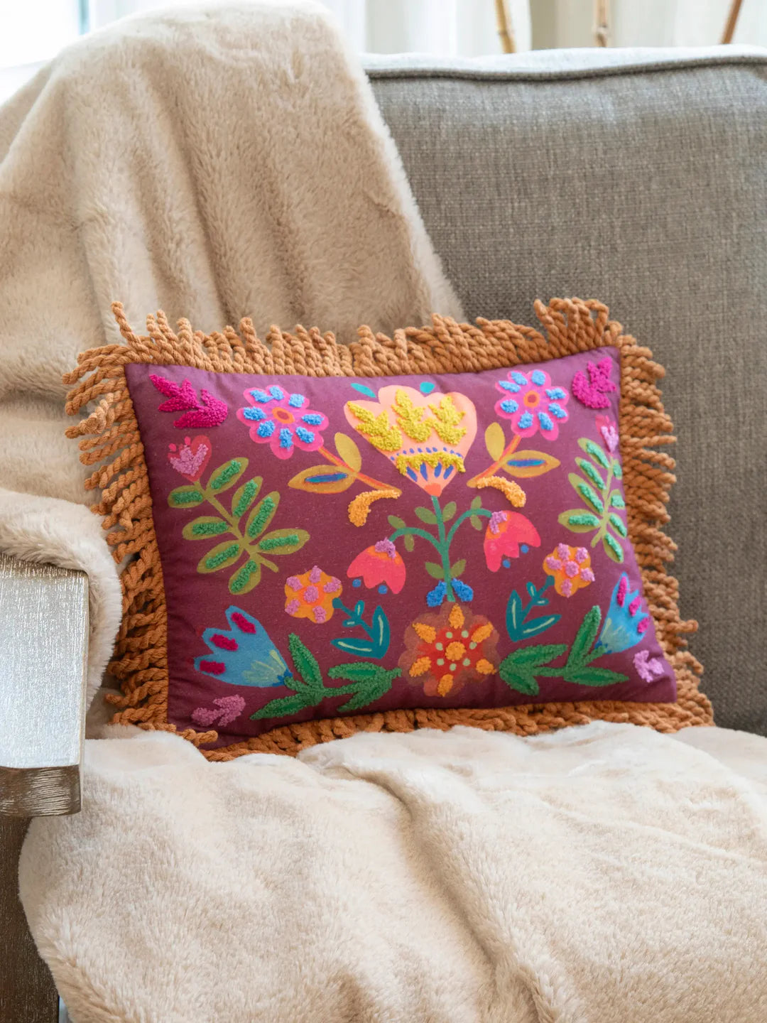 Tufted Boho Pillow