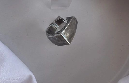 Men's Silver Wide Ring