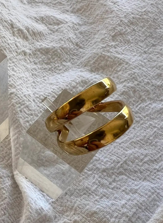 Stackable Gold Double Band