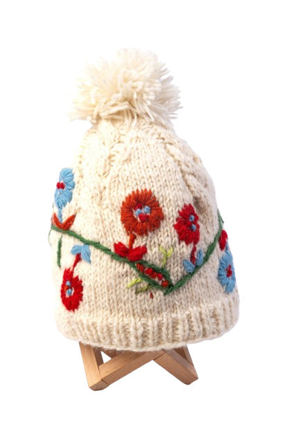 Stylish and Warm Winter White Beanie