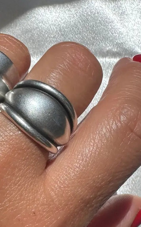 Modern Adjustable Statement Ring
