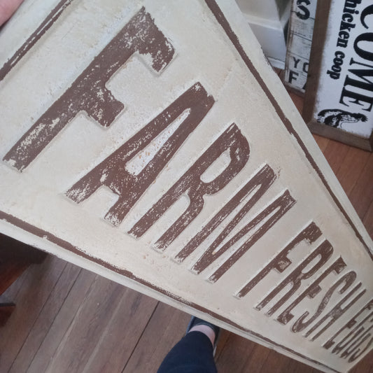 Farm fresh eggs sign large