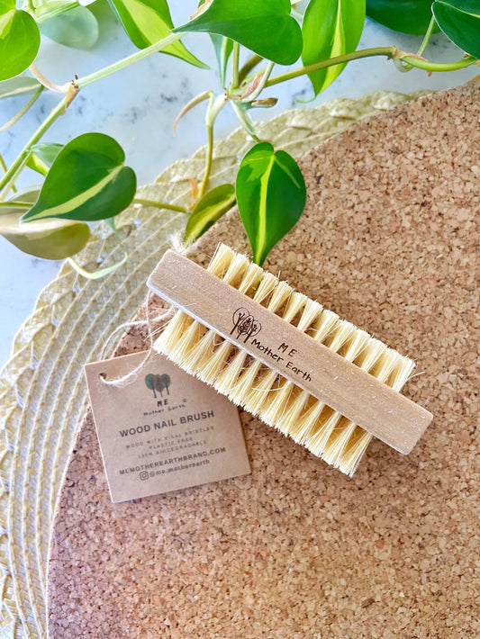 Vegan wood nail brush
