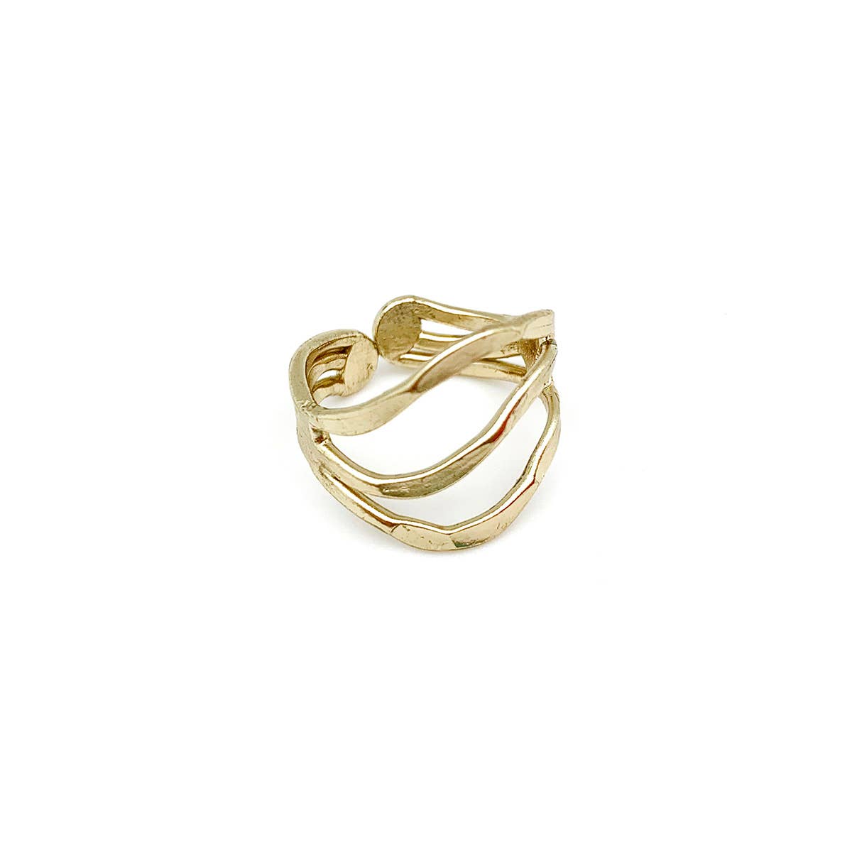 Curved Gold Ring