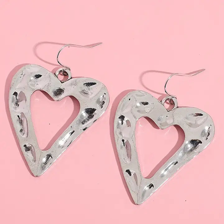 Hollowed Heart Shape Earrings
