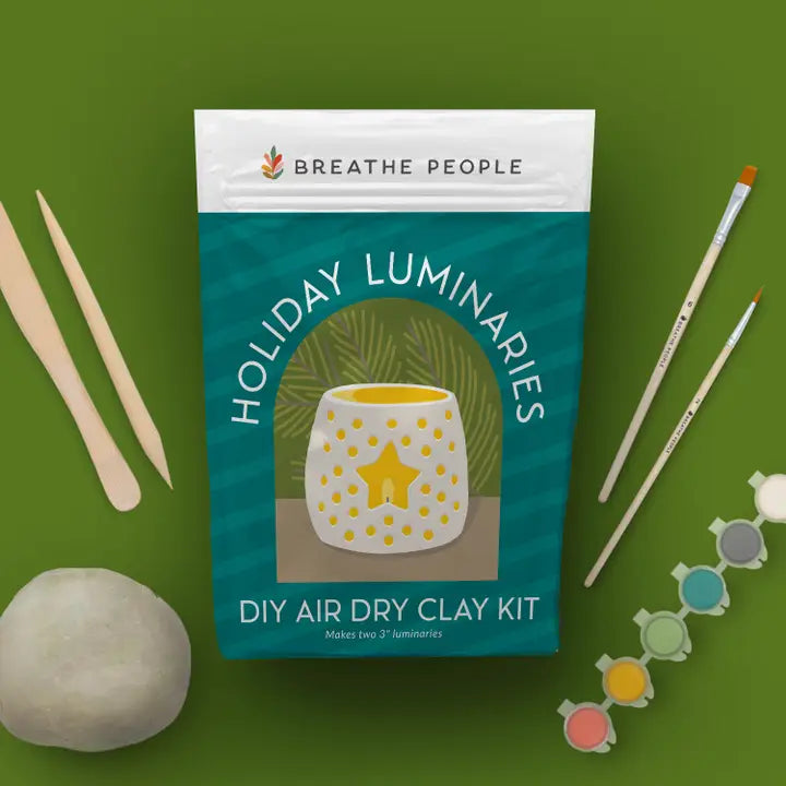 Diy Air-Dry Clay Luminaries – Christmas