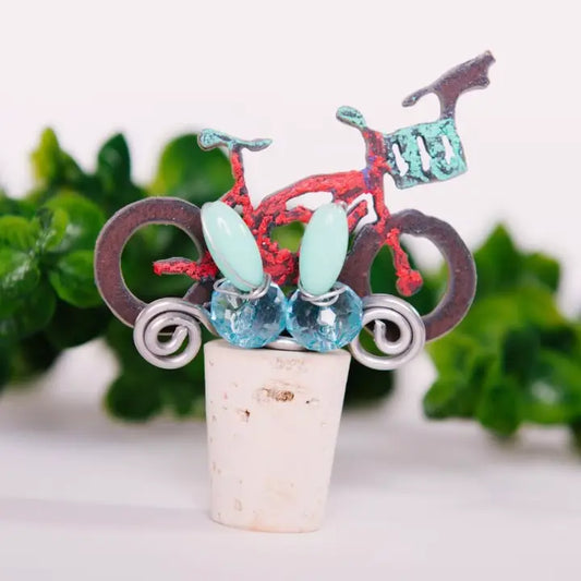 Bike Wine Cork Wine Stopper