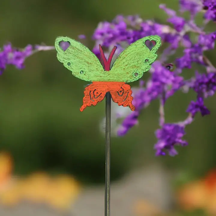 Butterfly Plant Stake Garden Nature Lover Patio Lawn Outdoor