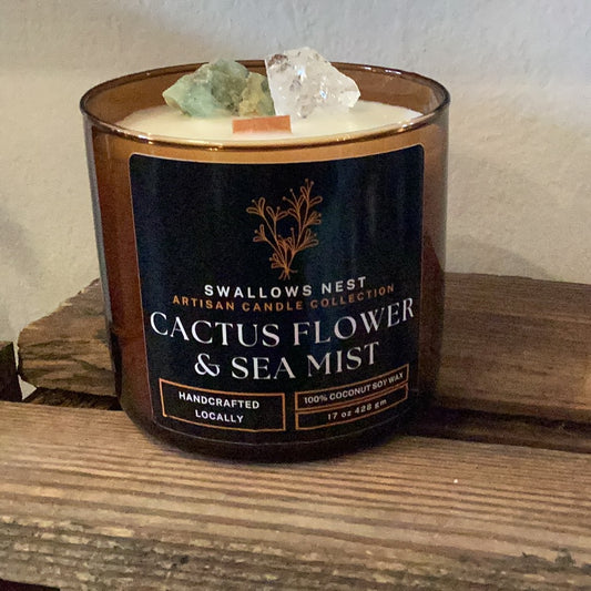 Cactus flower & sea mist candle