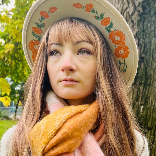 Cream Poppy Hat