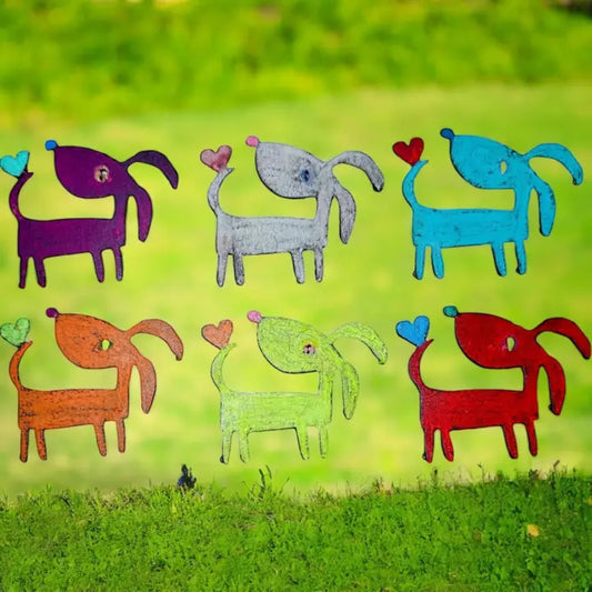 Metal Dog Magnet Pet Recycled