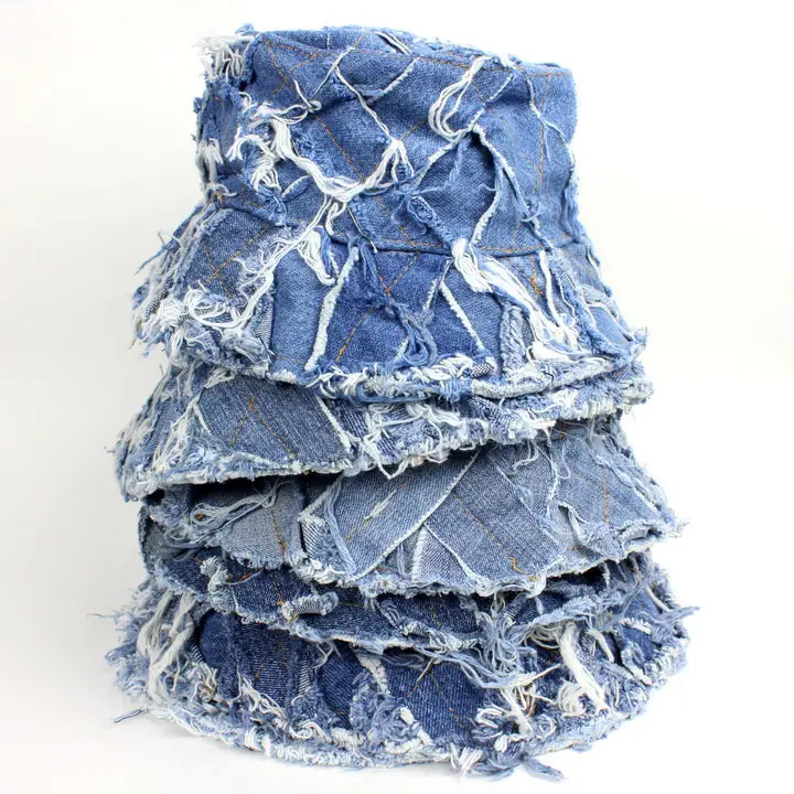 Upcycled Denim Bucket Hat