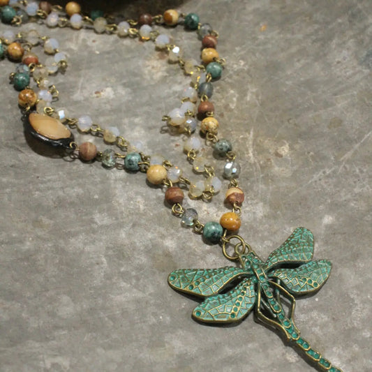 Bohemian Layered Mixed Stone Necklaces