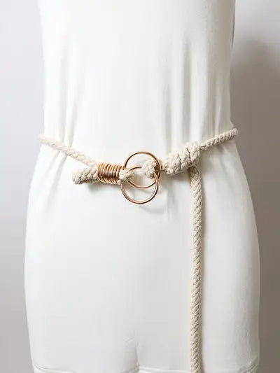 Ivory Rope Belt